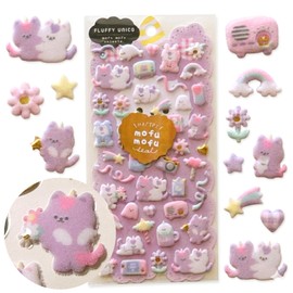 [2026 Model] Flocking Seal, Fluffy, Felt, Drop, 3D, Sticker Pad Decor, Collage, Unicorn