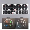 JNNJ Pack of 2 A/C Air Conditioning Button Stickers, Car