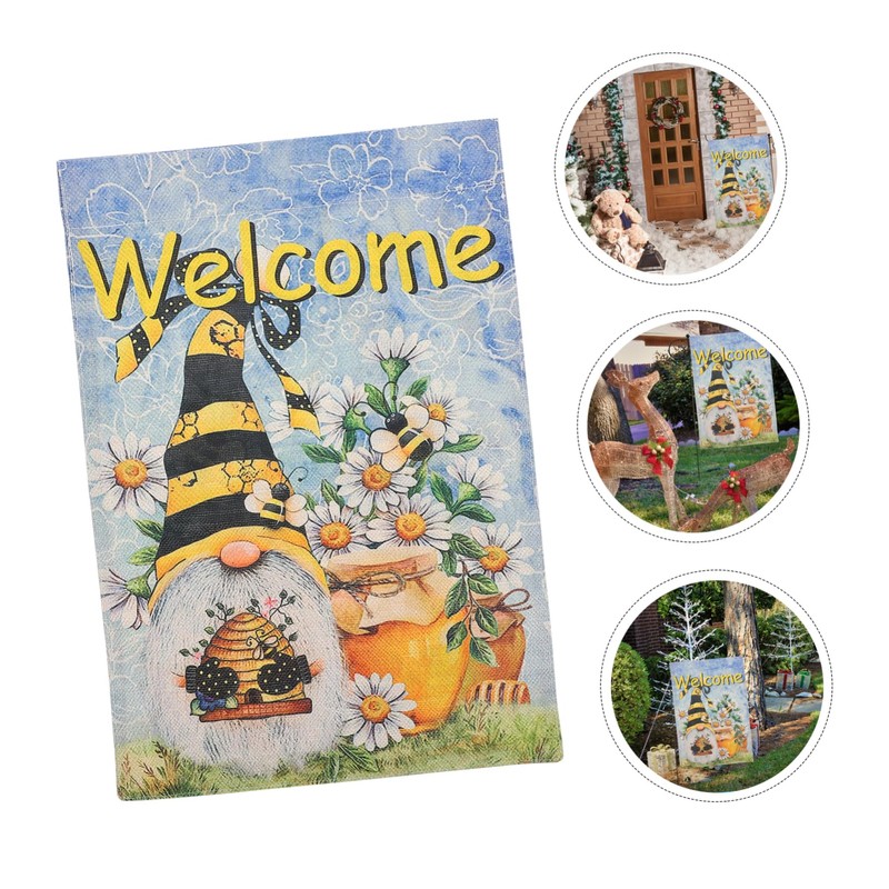 Mipcase 1pc Garden Flag Summer Printed Outdoor Decorative Hanging Flag