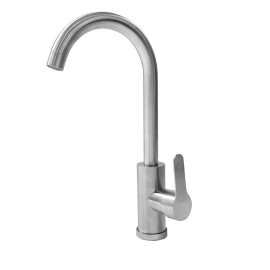 HarborFlow Stainless Kitchen Sink Faucet Brushed Nickel Single Handle Sprayer Mixer