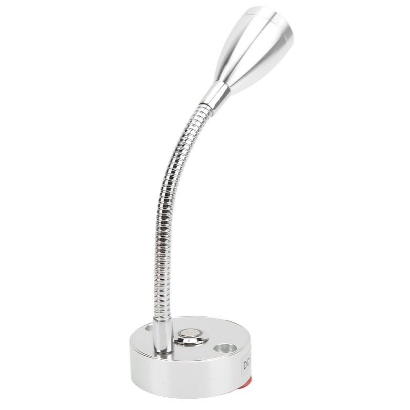 RV Reading Light Flexible Neck 3 Color Light 12‑24V 3W
