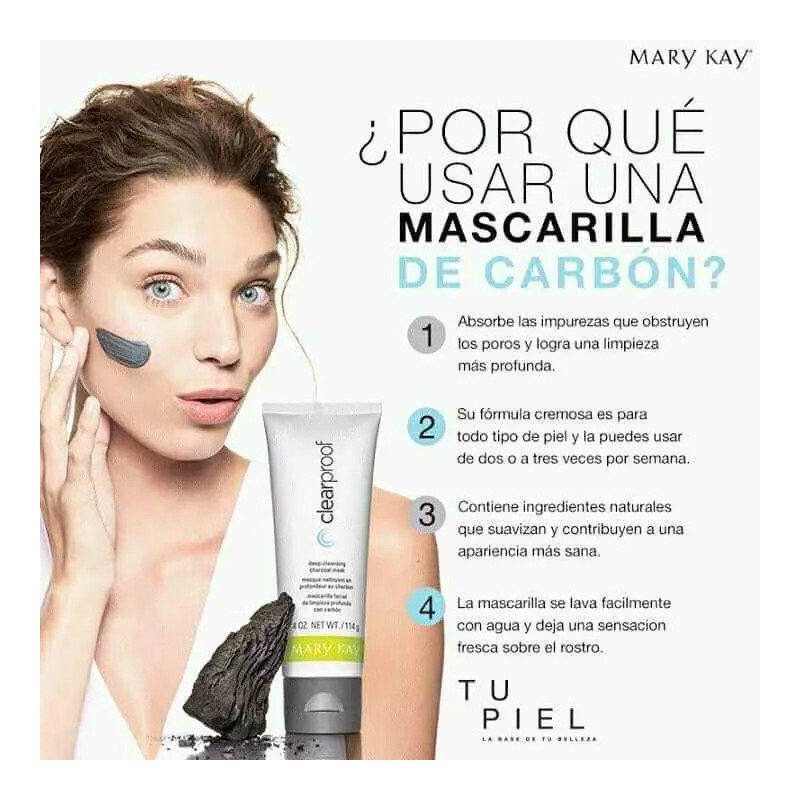 Mascarilla De Carbón Activado Original Hombre Mary Kay