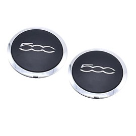 TAKPART 2 x Hub Caps, Wheel Centre Caps, Wheel Hub Caps, Wheel Trim for Fiat 500 51884863
