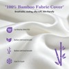 HOMELAB Cooling Adjustable Body Pillow (20x54) with White Bamboo Viscose