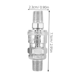SEWACC 3pcs Hydraulic Pneumatic Quick Connect Air Hose Fittings Compact Steel Couplers for High Space Saving Design for Efficient Installations