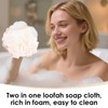 DADERXY 4 Pcs Loofah Washcloth for Bar Soap, 2 in