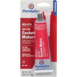 Permatex 81160 Hi-Temp Red Form-A-Gasket Silicone Sealant. 3 oz.