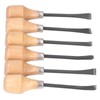 Wood Chisel Set, 6 Portable and Useful Wood Chisel Tools