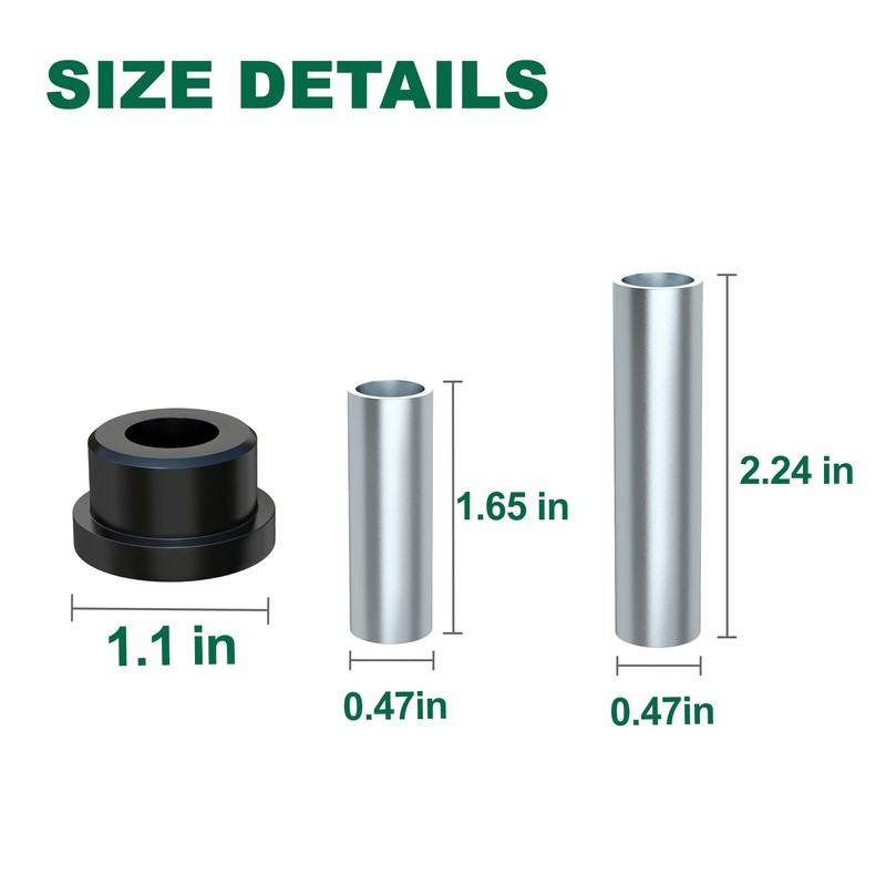 10L0L Complete Rear Leaf Springs & Shackles Bushing Sleeve kit