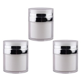 Ipetboom Cream Jar 15ml Press-Type Container Leakproof Lotion Sub Package Travel Size Cream Bottle
