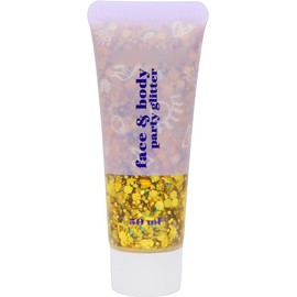 Gel Brillante con Purpurina y Lentejuelas de Alta Intensidad – Maquillaje facial y corporal resistente al sudor, ideal para fiestas, festivales musicales, actuaciones en vivo y lo