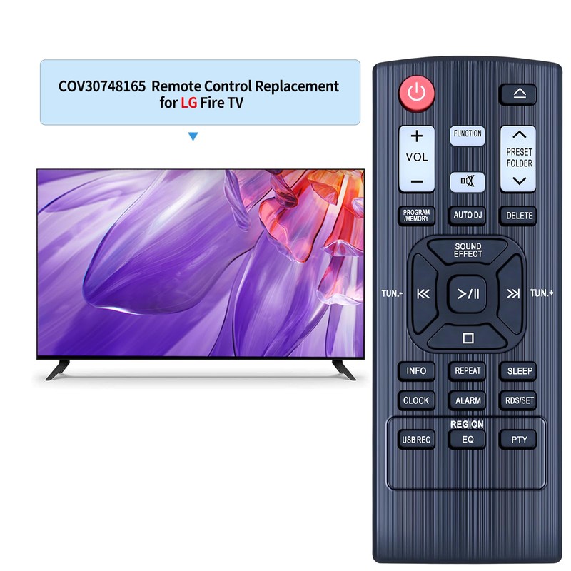 COV30748165 COV34618202 Replacement Remote Control Commander Compatible with LG CM4360