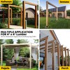 DEVALLEY 2-Way Pergola Brackets Kit, DIY L-Shaped Woodwork Brackets for