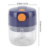 Garlic Chopper Electric Portable Blue 3 Blade Design 250mg Capacity