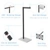 JOMANDAN 304 Stainless Steel Freestanding Toilet Paper Holder with Marble