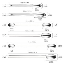 Labasics 11 Pcs Lab Micro Spoon and Spatula Set, Stainless Steel Double-Ended Lab Spatulas Sampling Spoons Micro Scoopulas Weighting Set