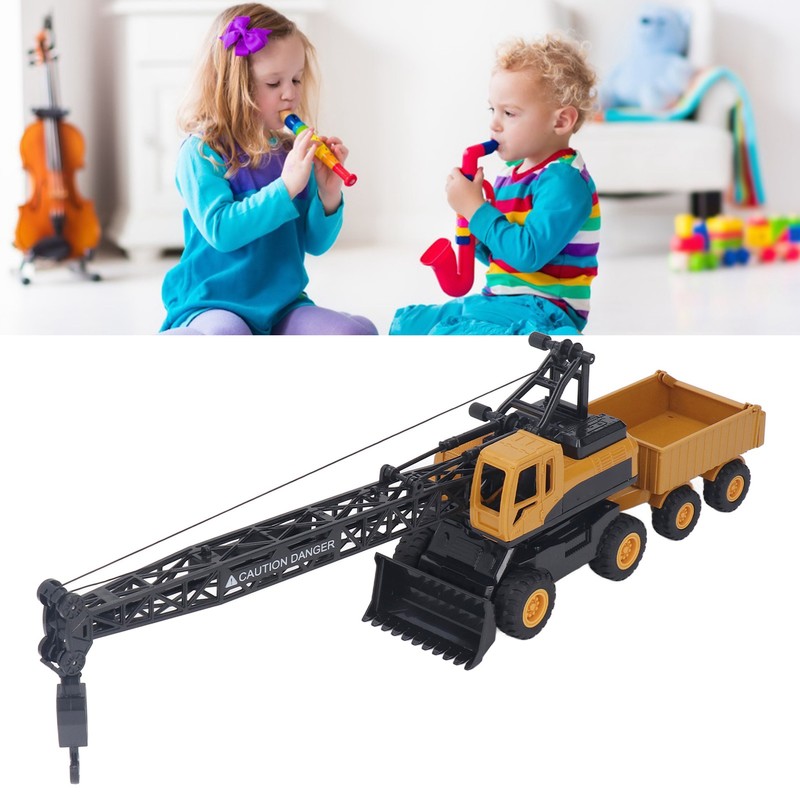 Crane Truck Toy 1:55 Strong Alloy Plastic Hand Eye Coordination