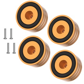 Tertullus Set of 4 HiFi Absorber Feet Device Feet 40 mm x 20 mm Subwoofer Feet Aluminium Speaker Absorber Feet for Screwing M4 for Subwoofer, Speaker, Amplifier and Turntable