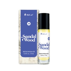 Well's Oil Roll-On Perfume Oil (Sandalwood) | Long-Lasting | Paraben-Free | 0.33 Fl Oz / 10 ml