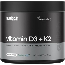Switch Nutrition Vitamin D3 + K2 Cap X 60