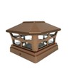 JAYXC HOME 4-Pack Solar Unique Charm Outdoor Post Cap LED