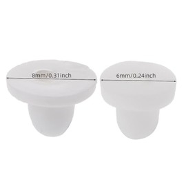 caralin White Soft Silicone Anti-Pain Ear Clip Pad Earrings Backs Stopper Accessories Ear Jewelry Findings Components White