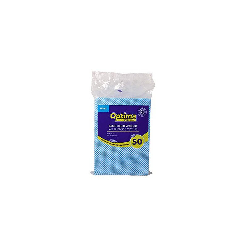 Optima Proclean 50 All Purpose Cloths, General Cleaning, Disposable, 50