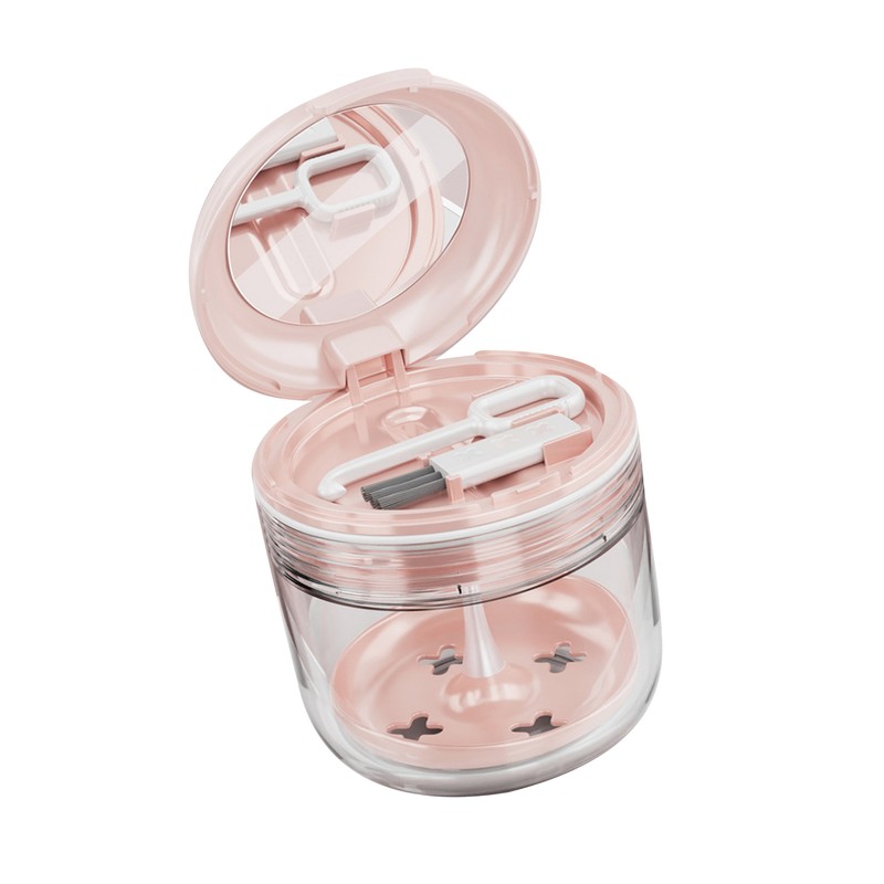 Mouth Guard Case Storage Box Good Sealing with Brush Mirror