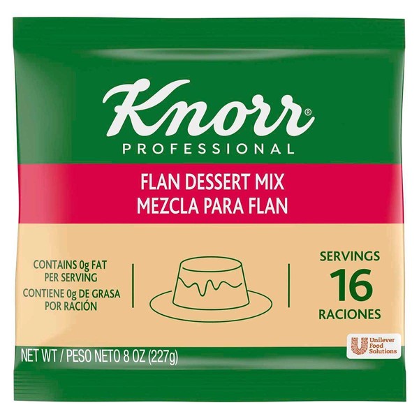 Knorr Professional Creme Caramel Flan Dessert Mix, 0g Trans Fat, 8 oz(Pack of 6)