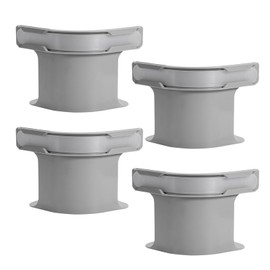 Bed Sheet Holders With Lock Strips, 4 Pack Bed Sheet Clips Grey Large, Removable Fitted Sheet Corner Holders, Heavy Duty Bed Sheet Fasteners Non-Slip for Standard/Deep Mattress Protectors, Bedding