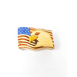 Wood Art USA Eagle & Flag Puzzle Box