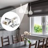 Jetec 6 Pieces White Roman Shade Cord Lock Dual Brass