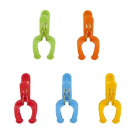 CBJAPAN Kogure Clothespins Colorful Set of 5 Rod Pinch Double Spring