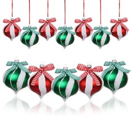 Christmas Water Drops Painted Shaped Pendant Christmas Tree Hanging Ornament for Home Decor