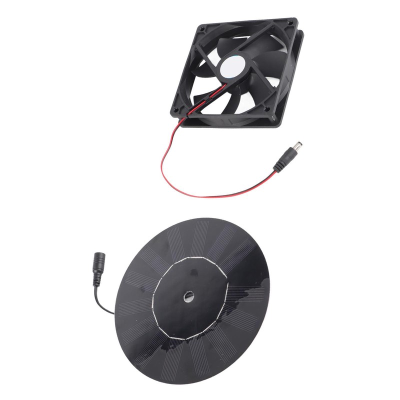 5W Chicken Coop Exhaust Ventilation Fan Monocrystalline Silicon Pet Cat