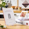15 Pieces Clear Plastic Plate Stands,Adjustable Clear Acrylic Plastic Display