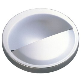 Belca Made in Japan Stainless Steel Drain Plate for Sinks, Drain Lid, Half-Circle Design, for Drains Diameter 5.7 inches (14.5 cm), Measures Diameter 5.6 inches x Height 1.1 inches (14.3 x 2.8 cm