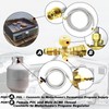 Propane Brass 4 Port Tee Kit Propane Brass Tee Adapter