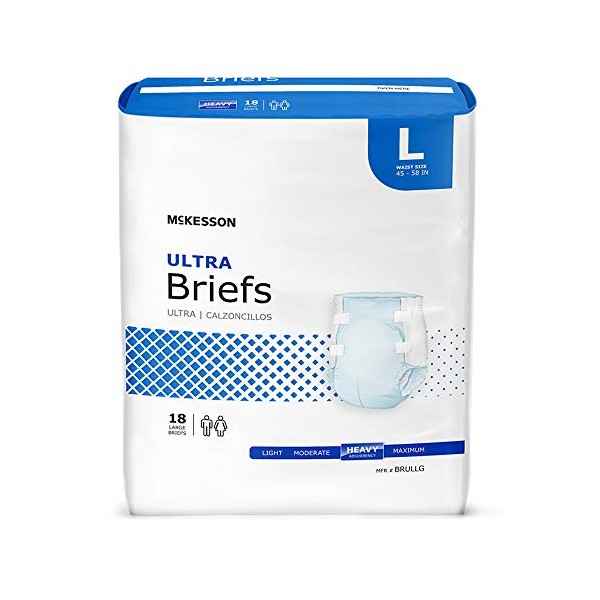 McKesson BRULLG Ultra Brief, Large (Pack of 72)