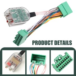 Arwrilt Add A Subwoofer Amplifier Wire Harness, Subwoofer Amplifier Adapter for Radio System, Car High/Low RCA Converter, for GM Chevy Camaro Colorado Silverado GMC Canyon Sierra 1500 2500/3500HD