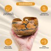 Bhartiya Handicrafts Wooden Yarn Storage Bowl, Knitting Accessories Yarn Holder