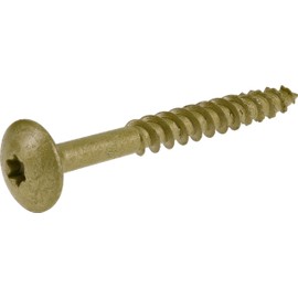 Power Pro 47868 Lag Screws, 5/16" x 2-1/2", Star Drive Construction Lag Screws, Rust Resistant, Ceramic Coated Bronze, 1lb Box, 35 pcs