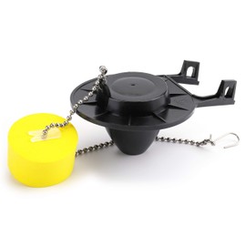 2-Inch Toilet Flapper with Chain, Compatible with American Standard Cadet Toilets, Replacement Part 7381129-200-0070A Fits for 2-Inch Flush Valve 738360-0070A and 738356-0070A - Black, 1 pack