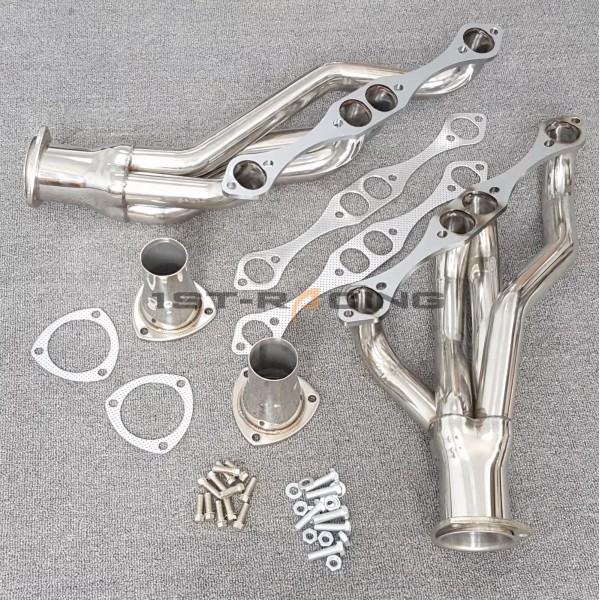 1st-racing Stainless Steel Exhaust Manifold For Small Block Chevy 265