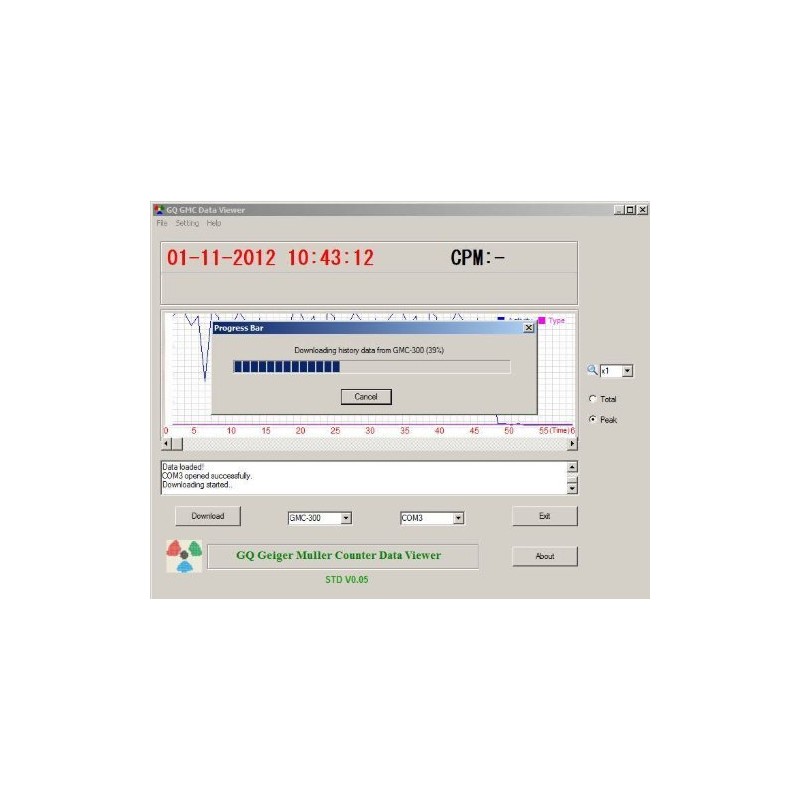 GQ GMC-320Plus Fulfill Nuclear Radiation Detector Meter Test Equipment (Yellow)