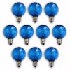 Fantado 10-PACK Blue LED Filament G40 Globe Shatterproof Energy Saving