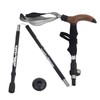 Trekking Pole Hiking Walking Stick 5 Fold Curved Handle Ultra