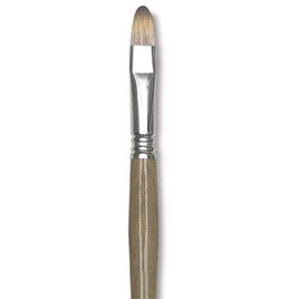 Escoda Tadami Synthetic Mongoose Brush - Bright, Short Handle, Size 12