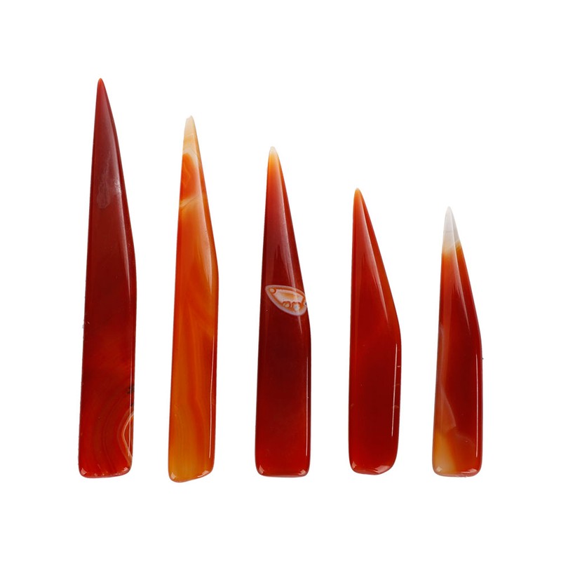 5pcs Agate Knife Burnisher Hand Craft Jewelry Making Tool for