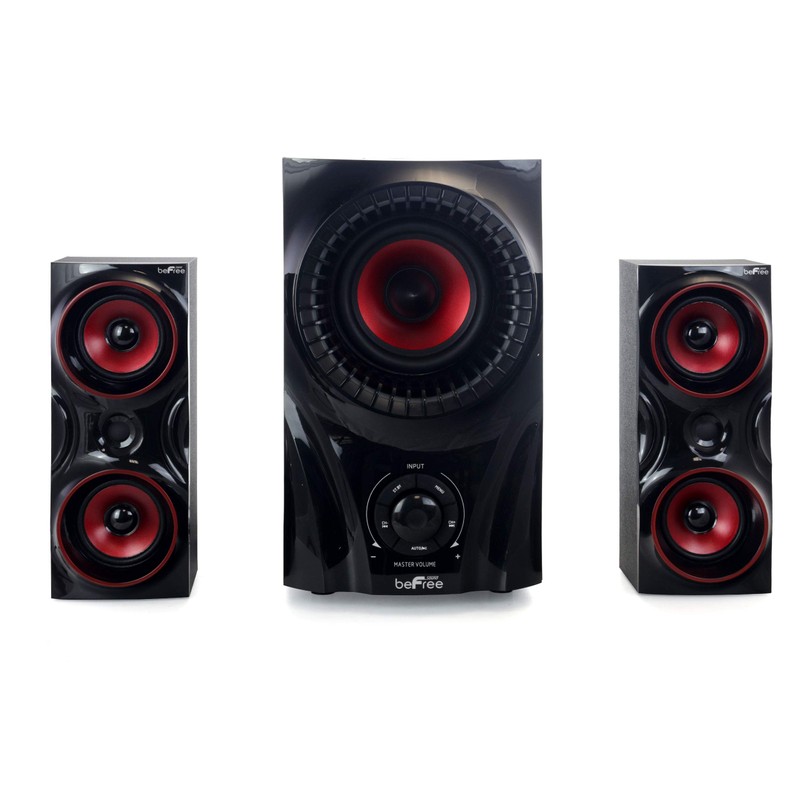 beFree Sound BFS-99X 2.1 Channel Surround Sound Bluetooth Speaker System,